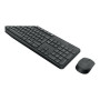 Logitech , MK235 , Keyboard and Mouse Set , Wireless , Mouse included , Batteries included , US , Black
