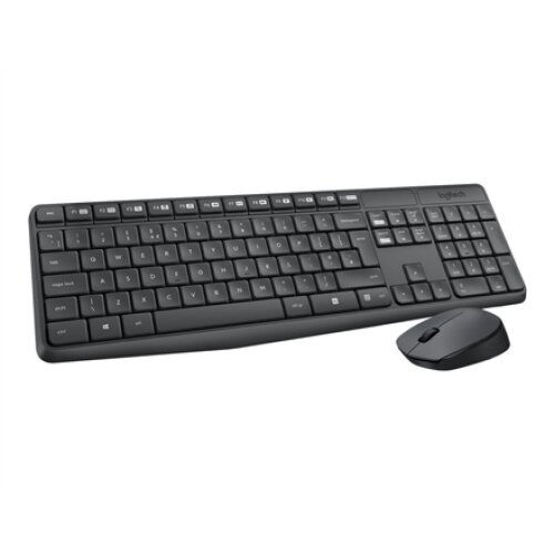 Logitech , MK235 , Keyboard and Mouse Set , Wireless , Mouse included , Batteries included , US , Black