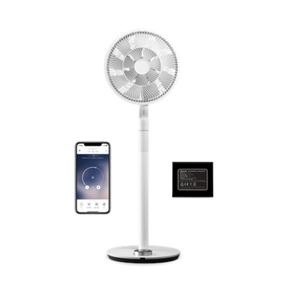 Duux , Fan , Whisper Flex Ultimate , Stand Fan , White , Diameter 34 cm , Number of speeds 30 , Oscillation , 3-32 W , Remote control