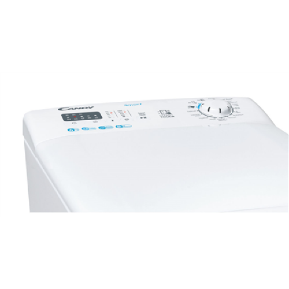Candy Washing Machine CSTG 28TE/1-S Energy efficiency class F, Top loading, Washing capacity 8 kg, 1200 RPM, Depth 60 cm, Width 41 cm, Display, LCD, NFC, White