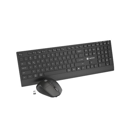 Natec Keyboard and Mouse , Stringray 2 , Keyboard and Mouse Set , Wireless , US , Black