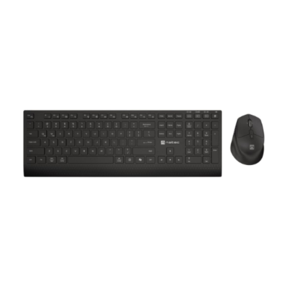 Natec Keyboard and Mouse , Stringray 2 , Keyboard and Mouse Set , Wireless , US , Black
