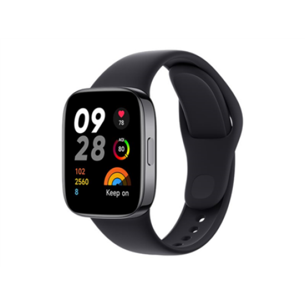 Redmi Watch 3 Active , Smart watch , GPS (satellite) , AMOLED , Waterproof , Black