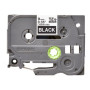 Brother , TZe-325 Laminated Tape , White on Black , TZe , 8 m , 9 cm