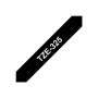 Brother , TZe-325 Laminated Tape , White on Black , TZe , 8 m , 9 cm
