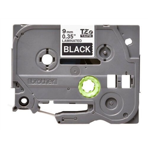 Brother , TZe-325 Laminated Tape , White on Black , TZe , 8 m , 9 cm