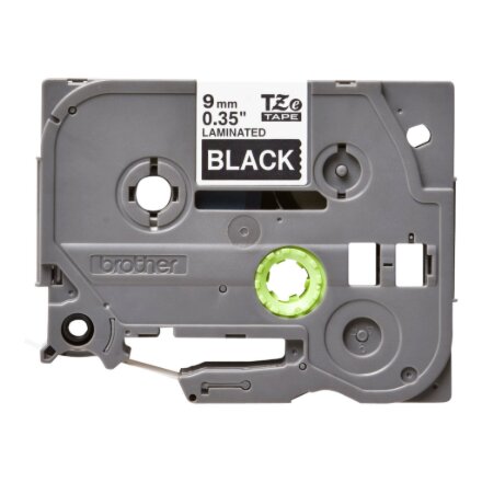 Brother , TZe-325 Laminated Tape , White on Black , TZe , 8 m , 9 cm
