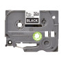 Brother , TZe-325 Laminated Tape , White on Black , TZe , 8 m , 9 cm