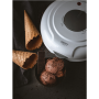 Camry Waffle maker/cone maker , CR 3082 , 750 W , Number of pastry 1 , Waffle , White
