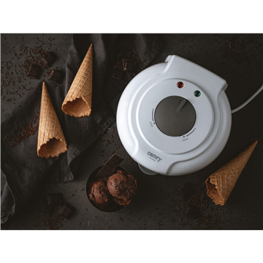 Camry Waffle maker/cone maker , CR 3082 , 750 W , Number of pastry 1 , Waffle , White