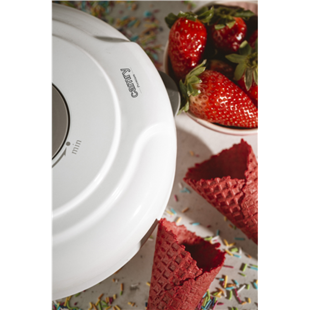 Camry Waffle maker/cone maker , CR 3082 , 750 W , Number of pastry 1 , Waffle , White