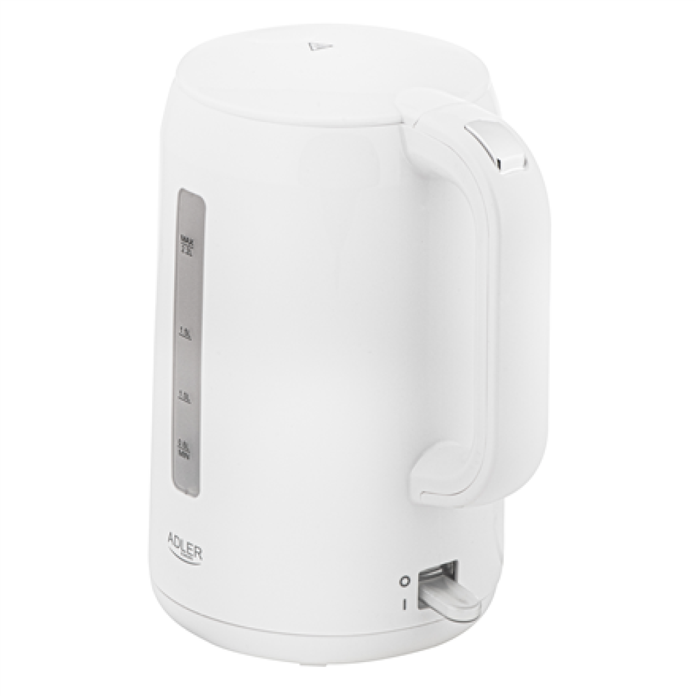 Adler Kettle , AD 1386 , Electric , 1850 W , 2.2 L , Plastic , 360° rotational base , White