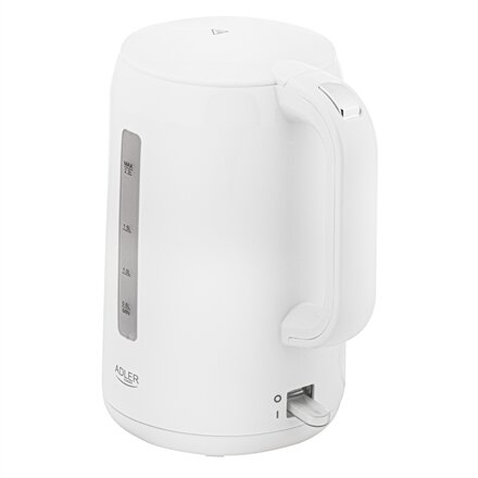 Adler , Kettle , AD 1386 , Electric , 1850 W , 2.2 L , Plastic , 360° rotational base , White