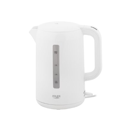 Adler , Kettle , AD 1386 , Electric , 1850 W , 2.2 L , Plastic , 360° rotational base , White