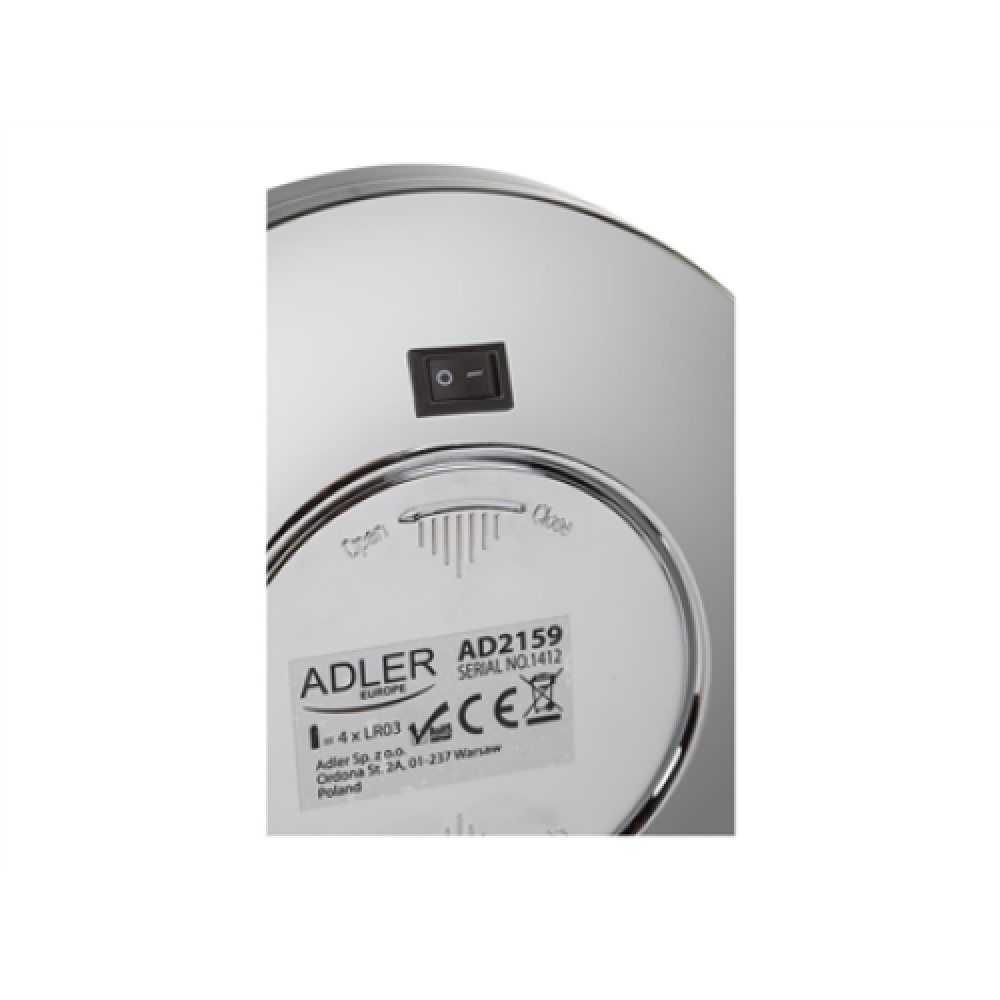 Adler , Mirror , AD 2159 , 15 cm , LED mirror , Chrome