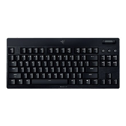 Razer , BlackWidow V4 Low-Profile Tenkeyless HyperSpeed , Keyboard , Wireless , US , Bluetooth , Green Switches , Black