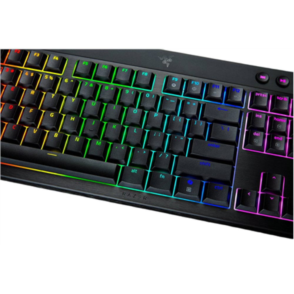 Razer , BlackWidow V4 Low-Profile Tenkeyless HyperSpeed , Keyboard , Wireless , US , Bluetooth , Black , Green Switches