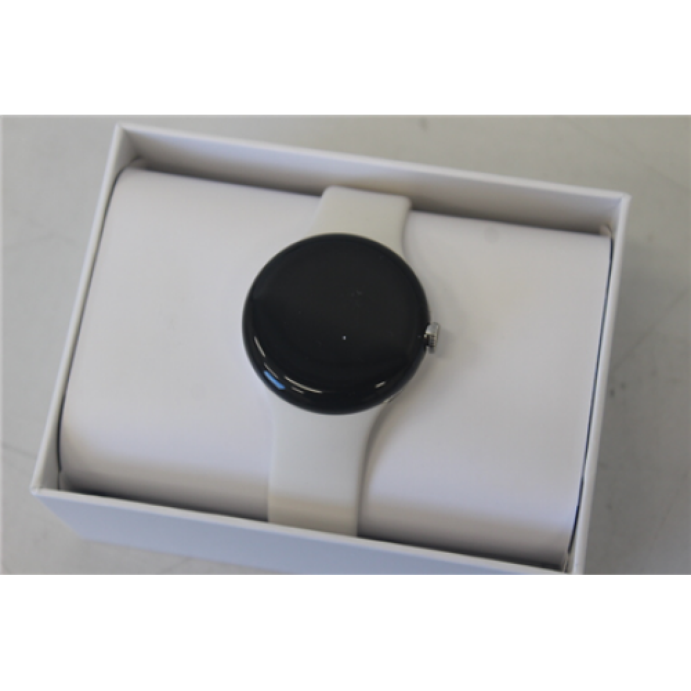 SALE OUT. Google Pixel Watch WiFi 41mm Polished Silver Case with Sport Band - Chalk EU google USED AS DEMO