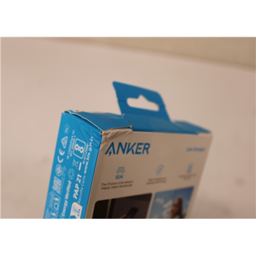Anker Power Bank with Built-In USB-C Cable , A1688H11 , 10000 mAh , Black , DAMAGED PACKAGING
