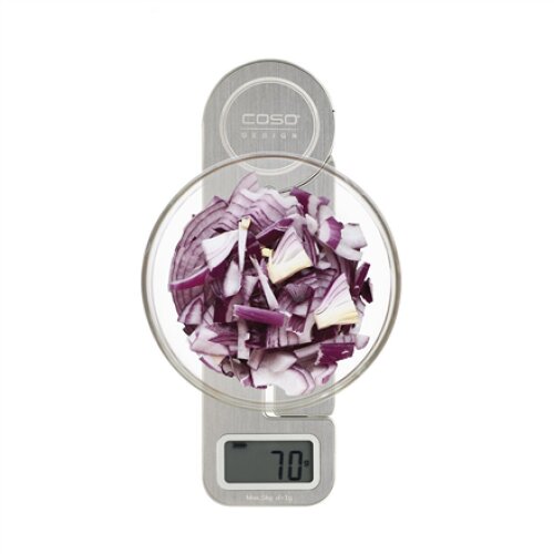 Caso , Scales , KitchenEcostyle , Maximum weight (capacity) 5 kg , Graduation 1 g , Display type LCD , Stainless steel