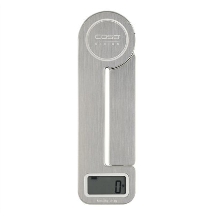 Caso , Scales , KitchenEcostyle , Maximum weight (capacity) 5 kg , Graduation 1 g , Display type LCD , Stainless steel
