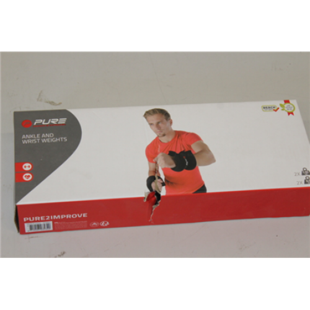 SALE OUT. Pure2Improve Ankle and Wrist Weights, 2X0,5 kg Pure2Improve Ankle and Wrist Weights, 2x0,5 kg 1.01 kg Black
