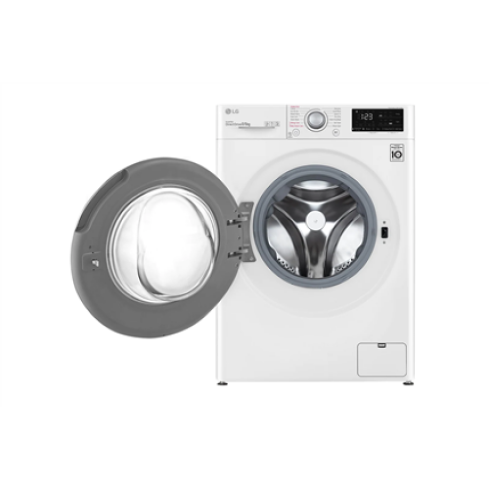 LG Washing Machine F4DV328S0U Energy efficiency class B, Front loading, Washing capacity 8 kg, 1400 RPM, Depth 56.5 cm, Width 60 cm, Display, Digital, Drying system, Drying capacity 6 kg, Steam function, Direct drive, White