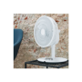 Duux , Smart Fan , Whisper Flex , Stand Fan , White , Diameter 34 cm , Number of speeds 26 , Oscillation , 3-27 W , Yes , Timer