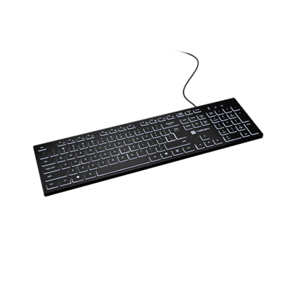Natec Herring Glow , Keyboard , Wired , US , Black , USB Type-A