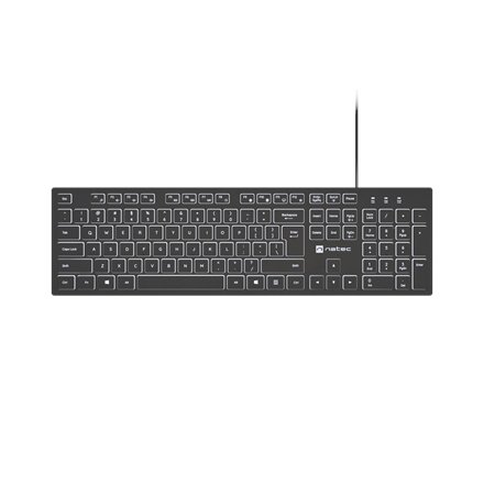 Natec , Herring Glow , Keyboard , Wired , US , Black
