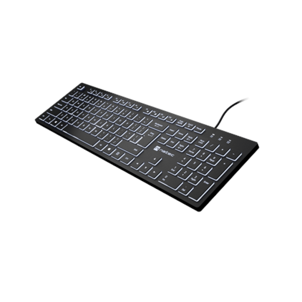 Natec Herring Glow , Keyboard , Wired , US , Black , USB Type-A