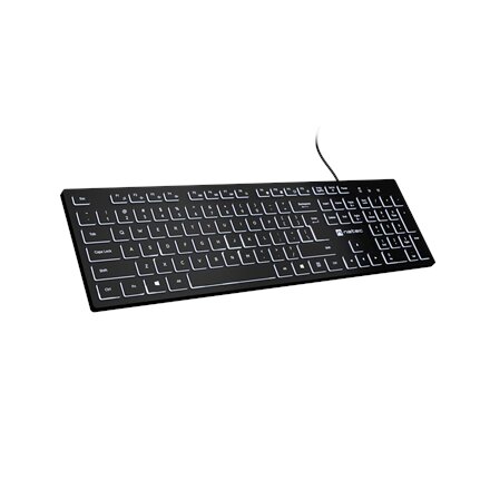 Natec , Herring Glow , Keyboard , Wired , US , Black