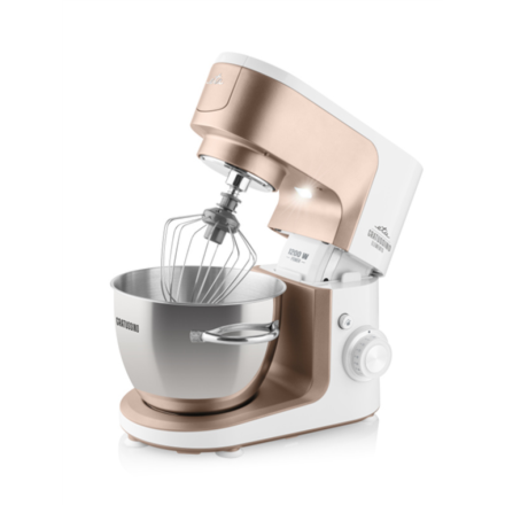 ETA Kitchen machine , Gratussino III Elements 302390210 , 1200 W , Number of speeds 8 , Bowl capacity 4.5 L , White/Rose Gold