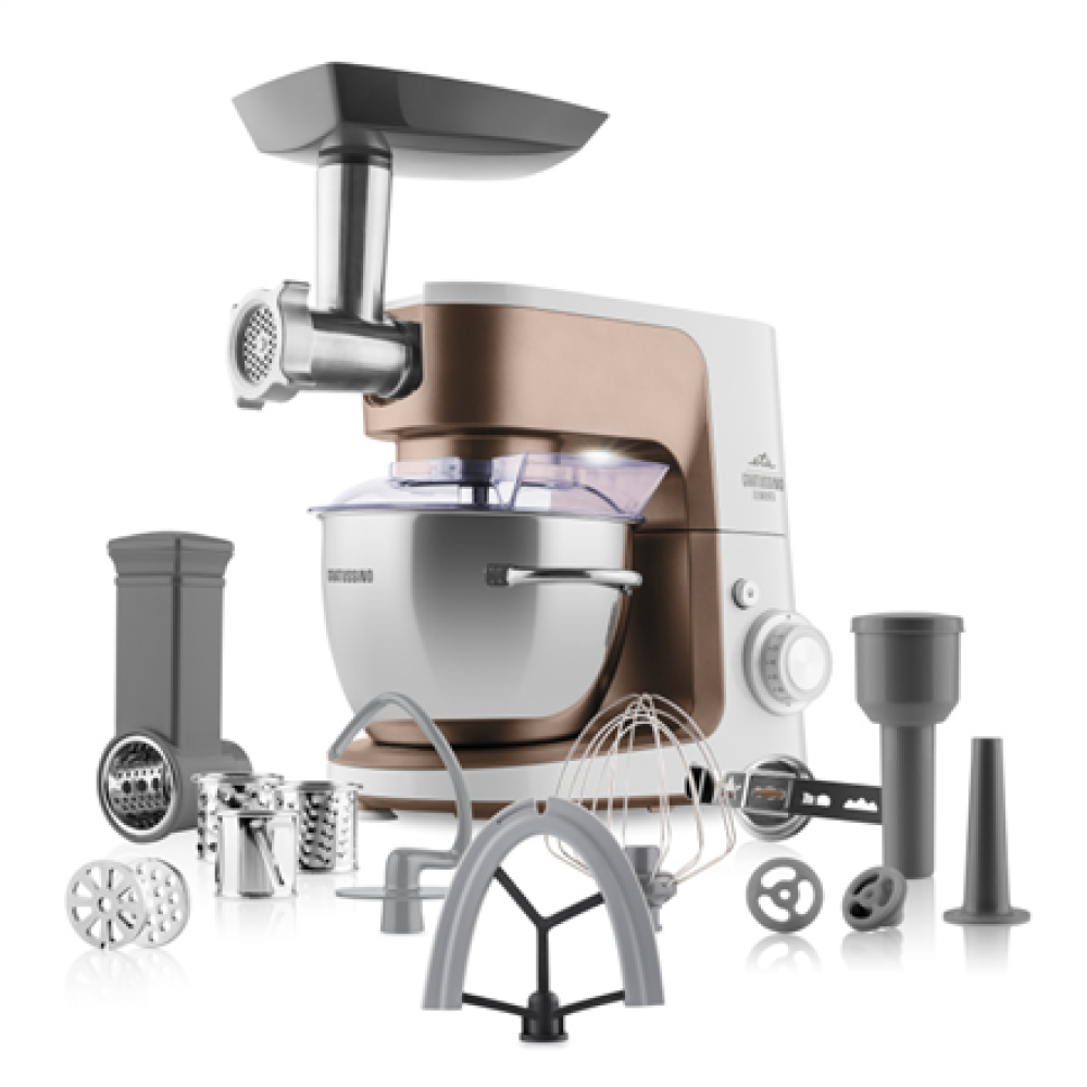ETA Kitchen machine , Gratussino III Elements 302390210 , 1200 W , Number of speeds 8 , Bowl capacity 4.5 L , White/Rose Gold
