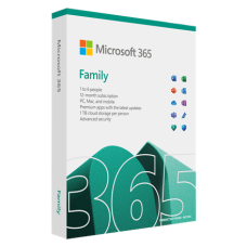 Microsoft , 365 Family , 6GQ-01897 , M365 Family , FPP , License term 1 year(s) , English , EuroZone Medialess