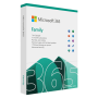 Microsoft , 365 Family , 6GQ-01897 , M365 Family , FPP , License term 1 year(s) , English , EuroZone Medialess