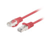 Lanberg Patchcord CAT.6 FTP 0.25M fluke passed 10-pack, Red , PCF6-20CC-0025-R
