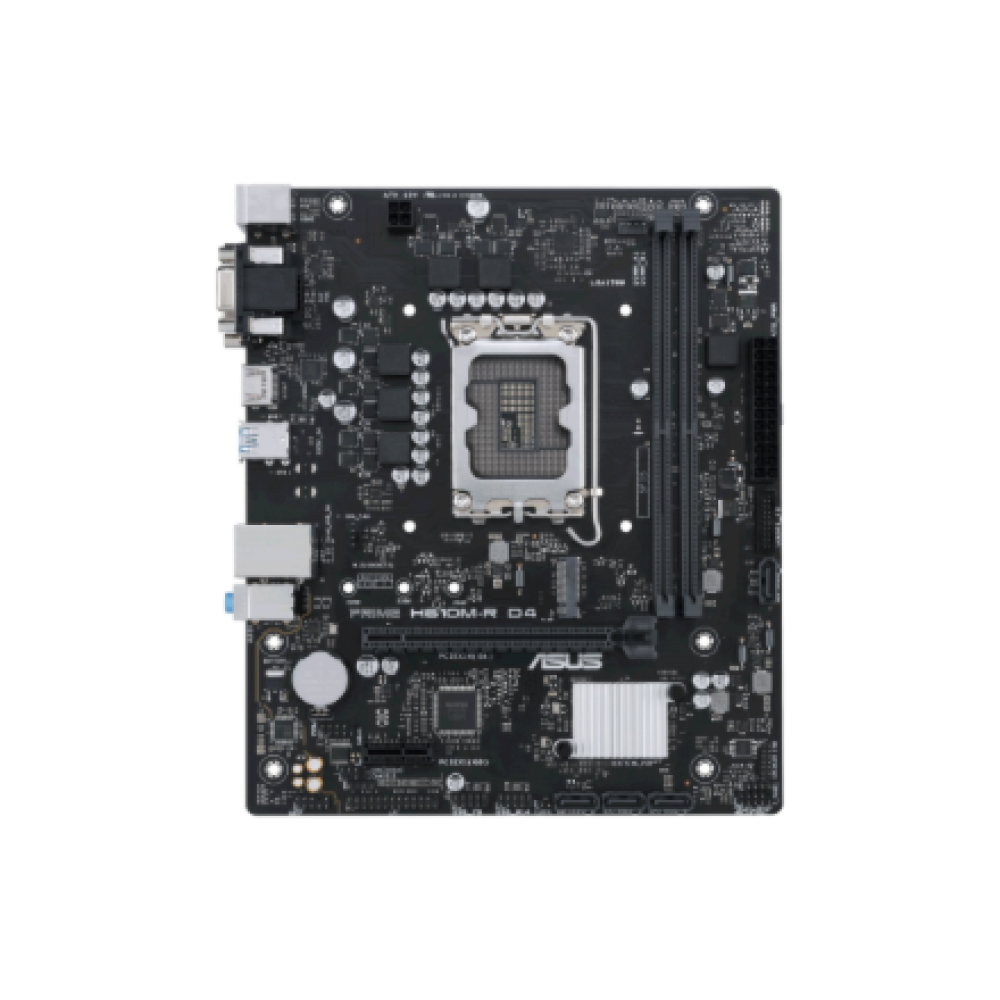 Asus , PRIME H610M-R D4-SI , Processor family Intel , Processor socket LGA1700 , DDR4 DIMM , Memory slots 2 , Supported hard disk drive interfaces SATA, M.2 , Number of SATA connectors 4 , Chipset Intel H610 , Mic-ATX
