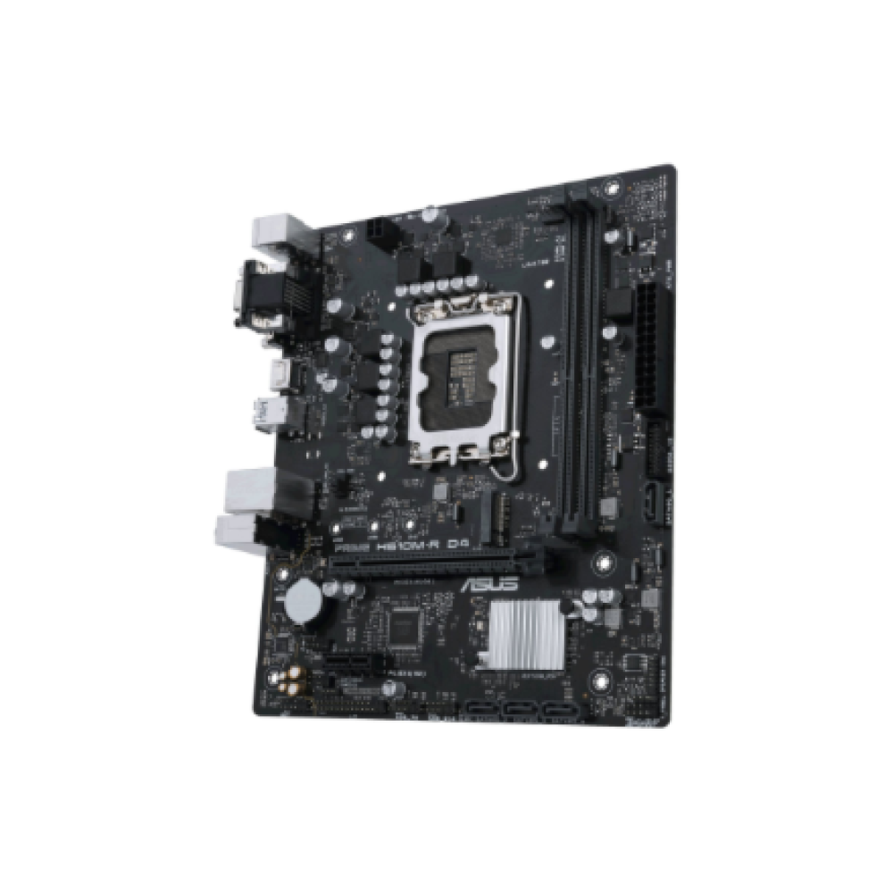 Asus , PRIME H610M-R D4-SI , Processor family Intel , Processor socket LGA1700 , DDR4 DIMM , Memory slots 2 , Supported hard disk drive interfaces SATA, M.2 , Number of SATA connectors 4 , Chipset Intel H610 , Mic-ATX