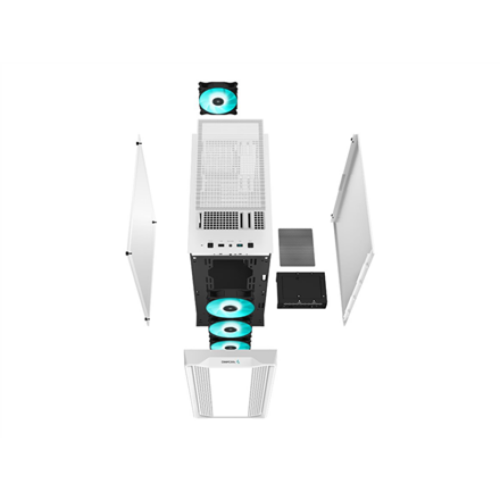 Deepcool , Fits up to size , MID TOWER CASE , CC560 , Side window , White , Mid-Tower , Power supply included No , ATX PS2