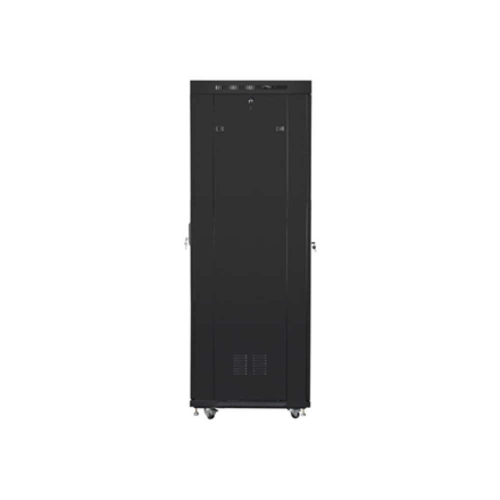 Lanberg , Rack cabinet 19 free-standing 42U/600x800 (flat pack) with glass door, LCD , FF01-6842-12BL , Black