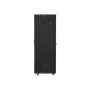 Lanberg , Rack cabinet 19 free-standing 42U/600x800 (flat pack) with glass door, LCD , FF01-6842-12BL , Black