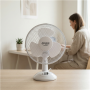 Adler , AD 7302 , Desk Fan , White , Diameter 23 cm , Number of speeds 2 , Oscillation , 22 W