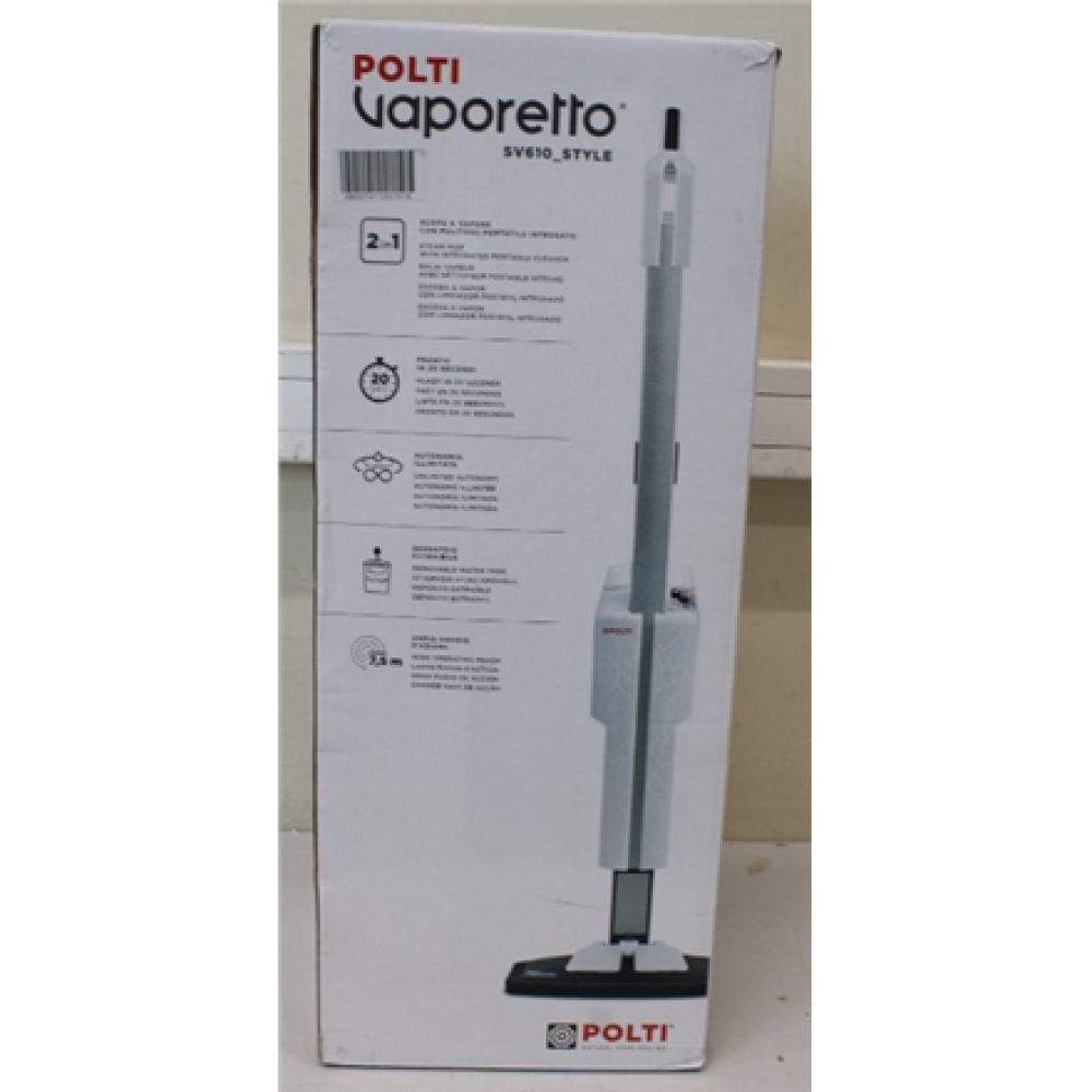 SALE OUT. Polti PTEU0304 Vaporetto SV610 Style 2 in 1 steam mop with integrated portable cleaner, Grey/White , Polti , Steam mop with integrated portable cleaner , PTEU0304 Vaporetto SV610 Style 2-in-1 , Power 1500 W , Steam pressure Not Applicable bar , 