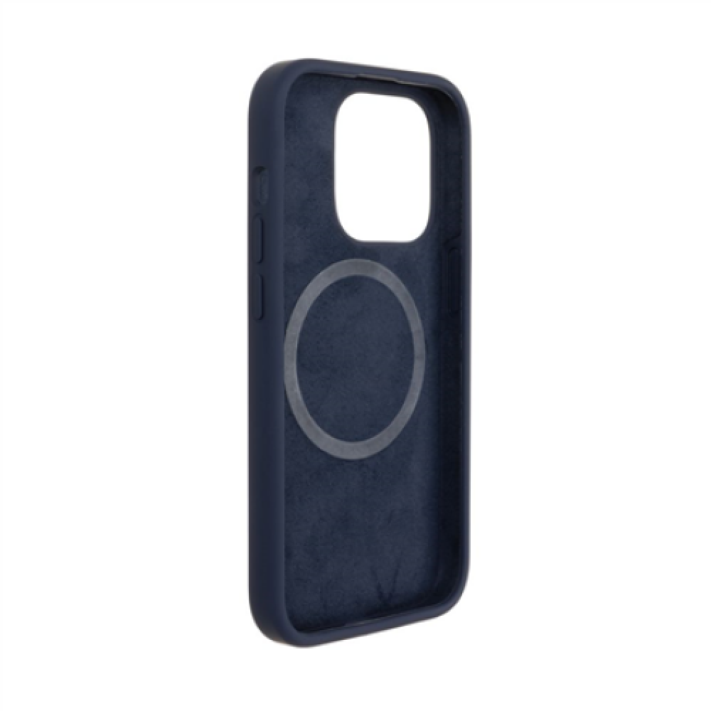 Fixed , MagFlow with MagSafe support , Back cover , Apple , iPhone 14 Pro , Liquid silicon , Blue