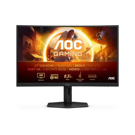 AOC , C27G4ZXU , 27 , VA , FHD , 16:9 , 280 Hz , 1 ms , 1920 x 1080 pixels , 300 cd/m² , HDMI ports quantity 2