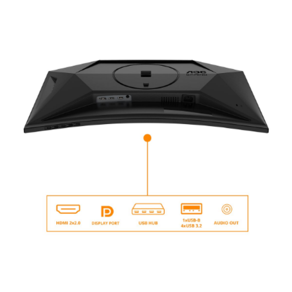 AOC C27G4ZXU , 27 , VA , FHD , 16:9 , 280 Hz , 1 ms , 1920 x 1080 pixels , 300 cd/m² , HDMI ports quantity 2