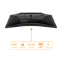 AOC C27G4ZXU , 27 , VA , FHD , 16:9 , 280 Hz , 1 ms , 1920 x 1080 pixels , 300 cd/m² , HDMI ports quantity 2