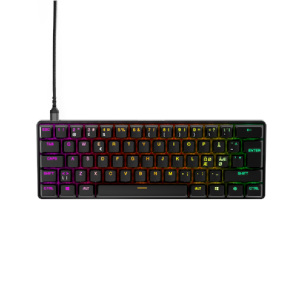 SteelSeries , Gaming Keyboard , Apex Pro Mini , Gaming keyboard , RGB LED light , NORD , Black , Wired , OmniPoint Adjustable Mechanical Switch
