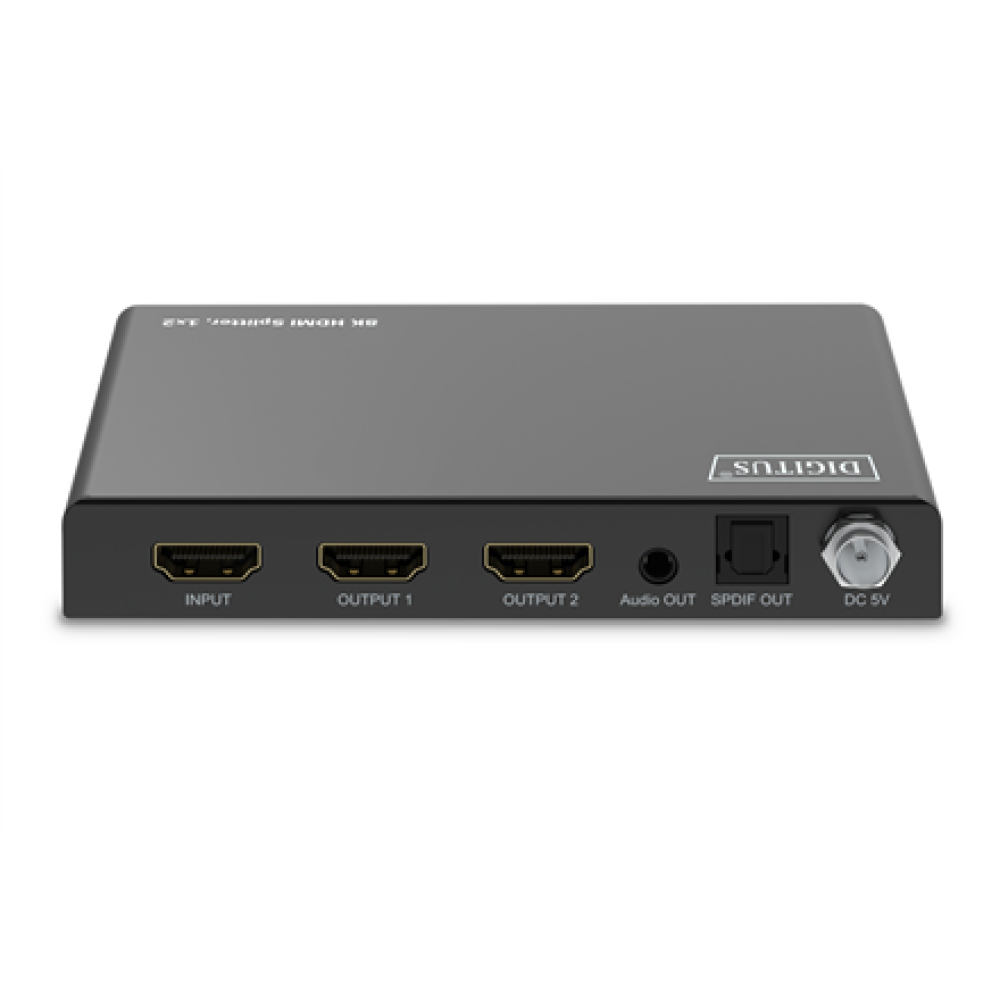 Digitus 8K HDMI Splitter, 1x2 , DS-55339 , Black